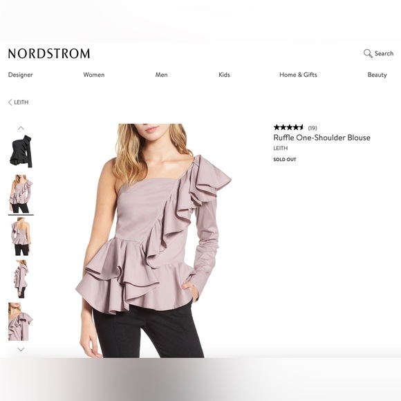 Leith Ruffle One-Shoulder Blouse - Picture 6 of 6